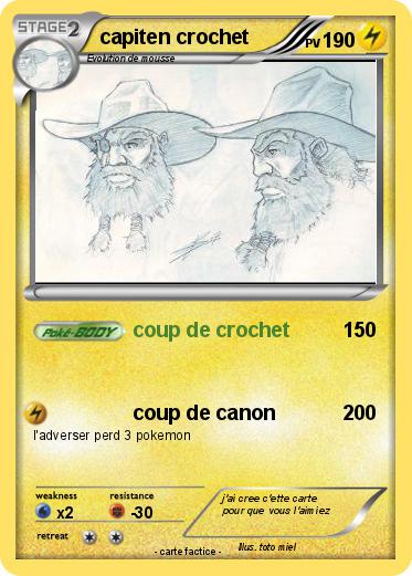 Pokemon capiten crochet