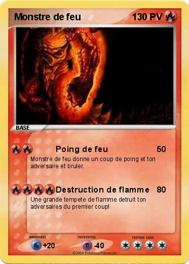 Pokemon Monstre de feu