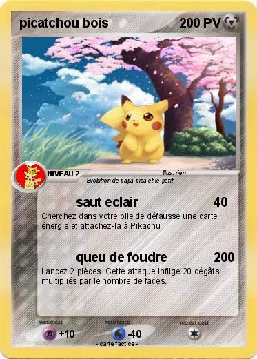 Pokemon picatchou bois