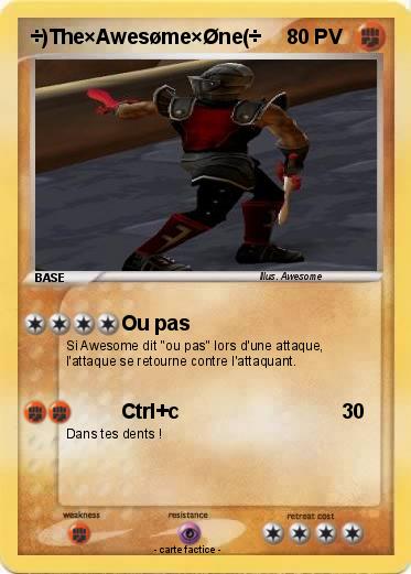 Pokemon ÷)The×Awesøme×Øne(÷