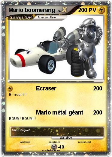 Pokemon Mario boomerang