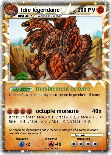Pokemon Idre légendaire