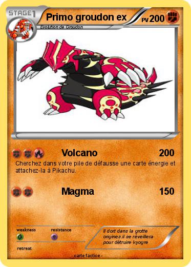 Pokemon Primo groudon ex