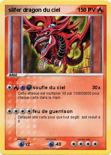 Pokemon slifer dragon du ciel