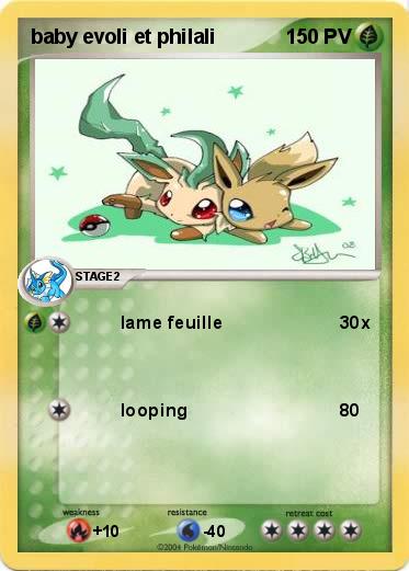 Pokemon baby evoli et philali