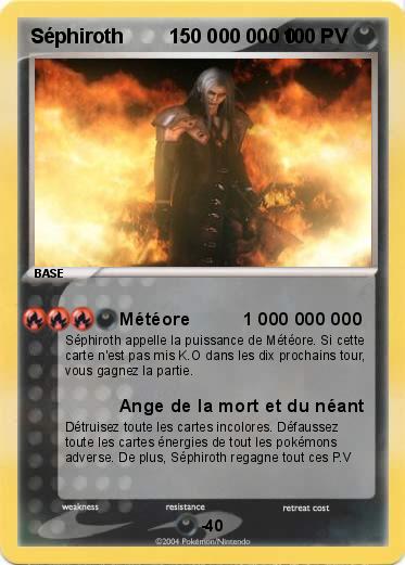 Pokemon Séphiroth        150 000 000 0                                   