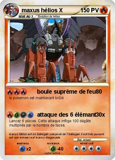 Pokemon maxus hélios X