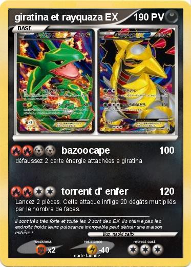 Pokemon giratina et rayquaza EX