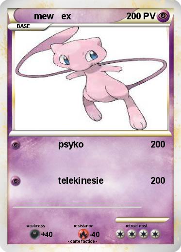 Pokemon mew   ex