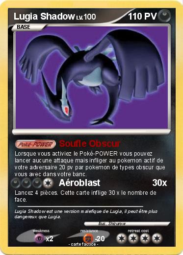 Pokemon Lugia Shadow