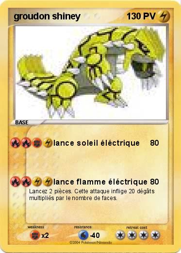 Pokemon groudon shiney