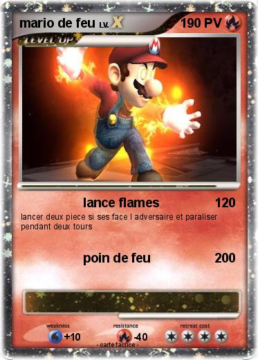 Pokemon mario de feu