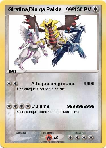 Pokemon Giratina,Dialga,Palkia   999