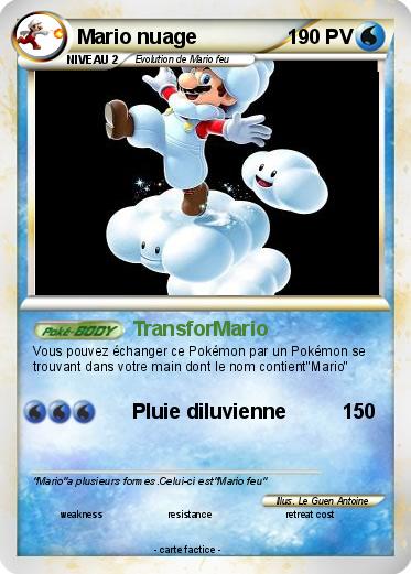 Pokemon Mario nuage