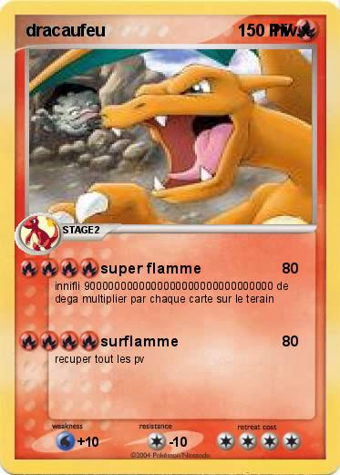 Pokemon dracaufeu                                    niv.x