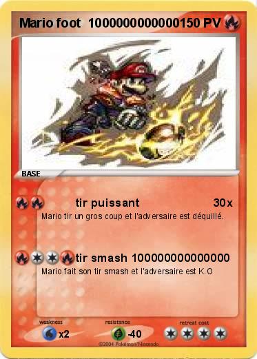 Pokemon Mario foot  1000000000000