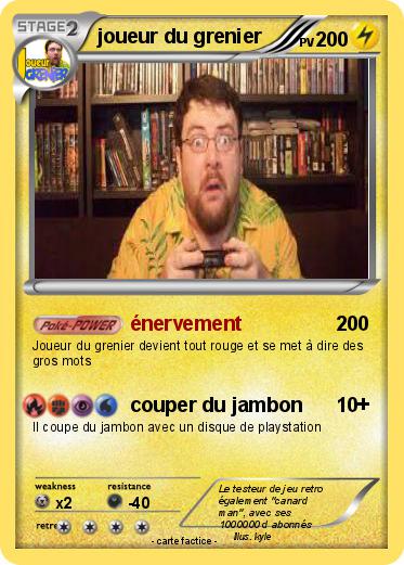 Pokemon joueur du grenier