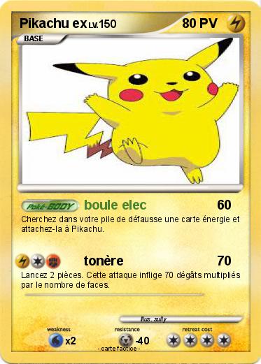 Pokemon Pikachu ex