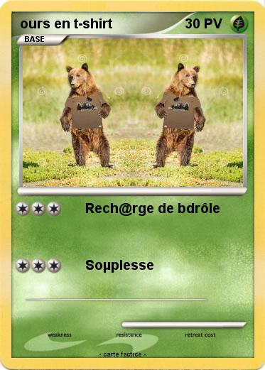 Pokemon ours en t-shirt