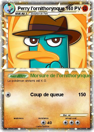 Pokemon Perry l'ornithorynque