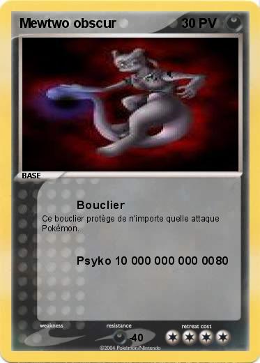 Pokemon Mewtwo obscur
