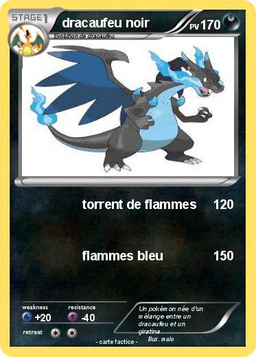 Pokemon dracaufeu noir