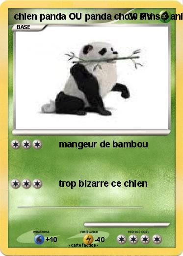 Pokemon chien panda OU panda chow sims 3 animaux & cie