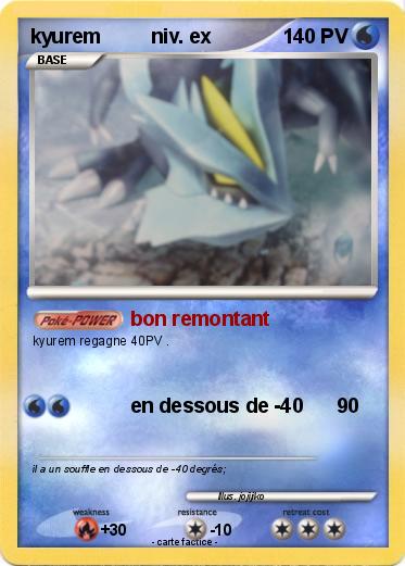 Pokemon kyurem         niv. ex
