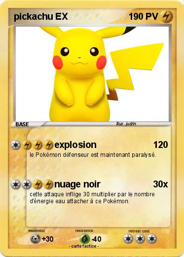 Pokemon pickachu EX