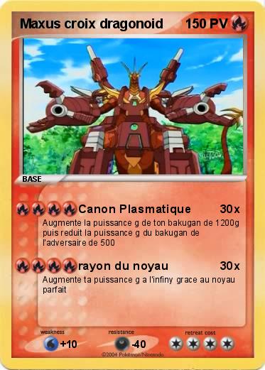 Pokemon Maxus croix dragonoid