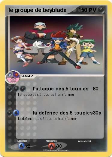 Pokemon le groupe de beyblade