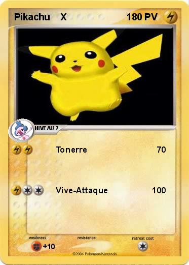 Pokemon Pikachu    X                       1