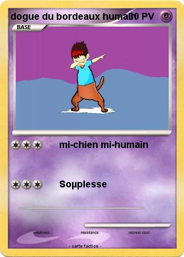 Pokemon dogue du bordeaux humain