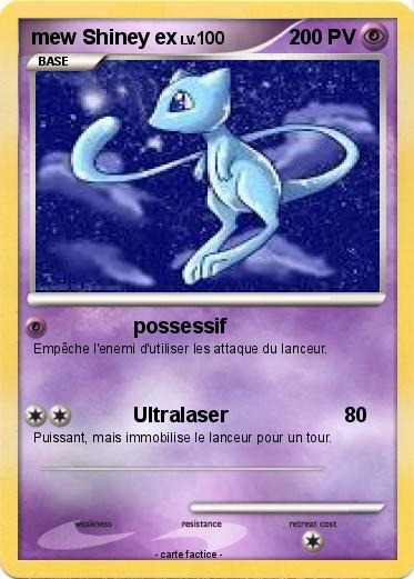 Pokemon mew Shiney ex