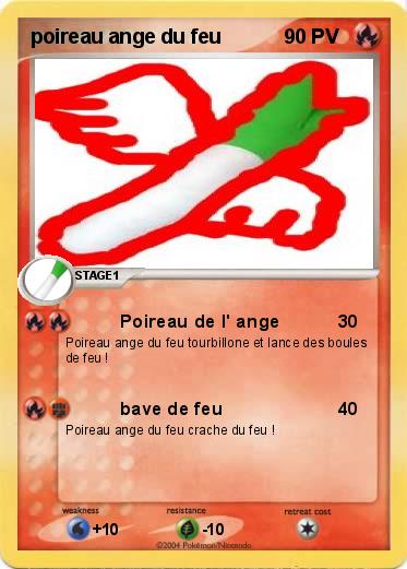 Pokemon poireau ange du feu