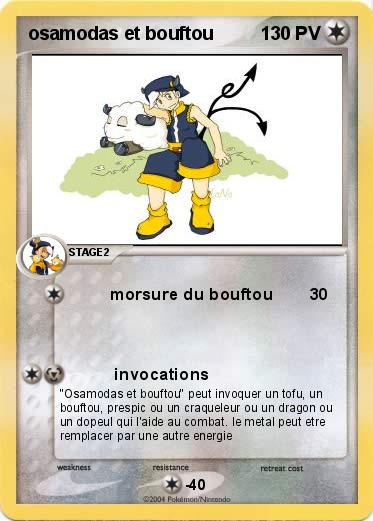 Pokemon osamodas et bouftou