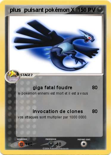 Pokemon  plus  puisant pokémon X