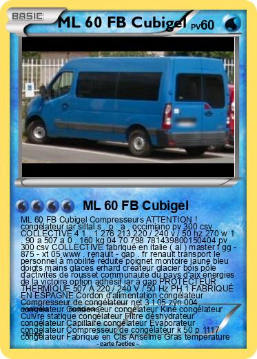 Pokemon ML 60 FB Cubigel