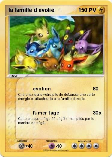 Pokemon la famille d evolie 