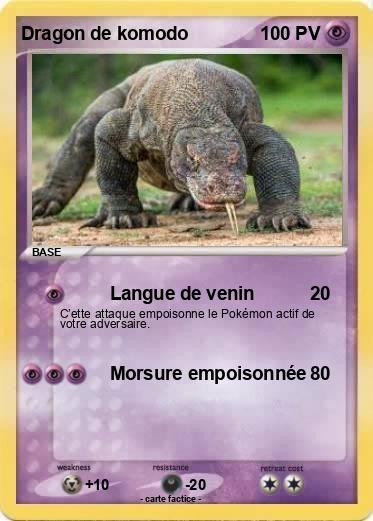 Pokemon Dragon de komodo