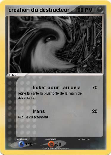 Pokemon creation du destructeur