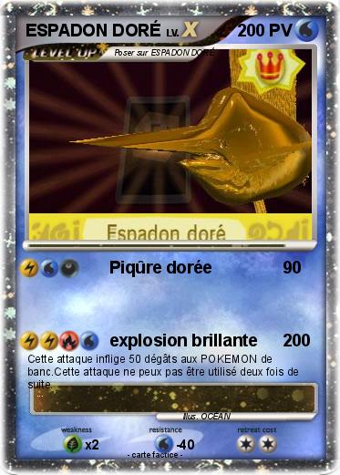 Pokemon ESPADON DORÉ