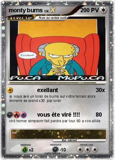 Pokemon monty burns