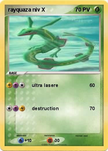 Pokemon rayquaza niv X