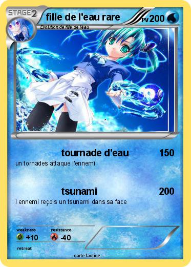 Pokemon fille de l'eau rare