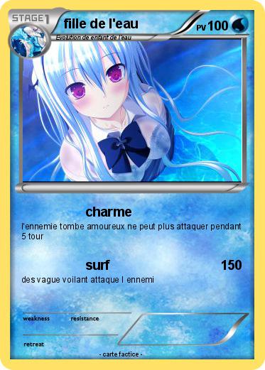 Pokemon fille de l'eau