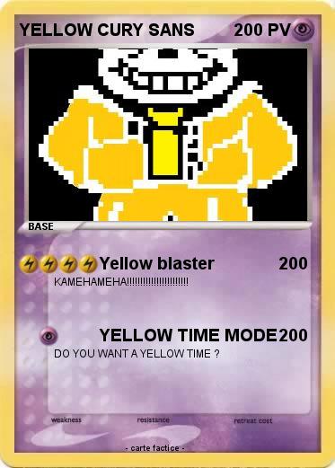 Pokemon YELLOW CURY SANS