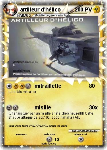 Pokemon artilleur d'hélico