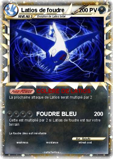 Pokemon Latios de foudre