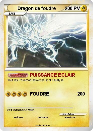 Pokemon Dragon de foudre